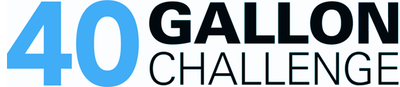 logo of the Take the 40 Gallon Challenge program